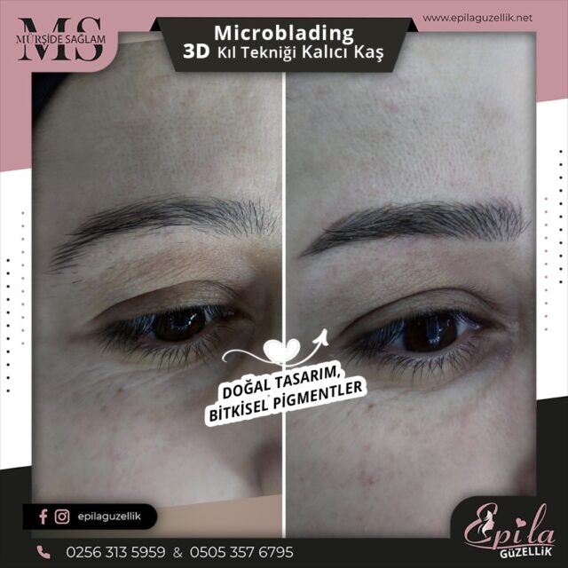 Nazilli - Microblading 3D Kıl Tekniği Kalıcı Kaş Kontürü