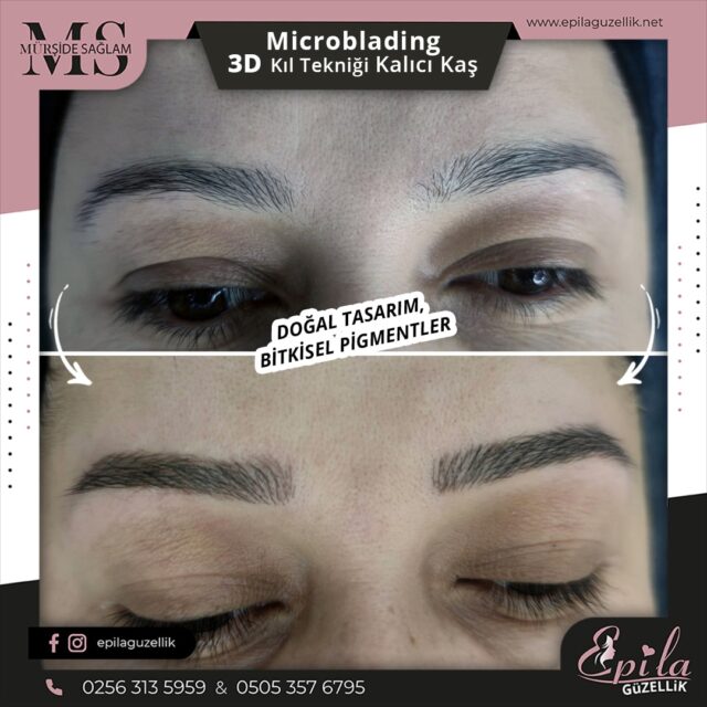 Nazilli - Microblading 3D Kıl Tekniği Kalıcı Kaş Kontürü