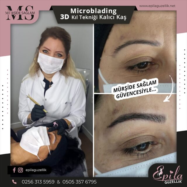 Nazilli - Microblading 3D Kıl Tekniği Kalıcı Kaş Kontürü