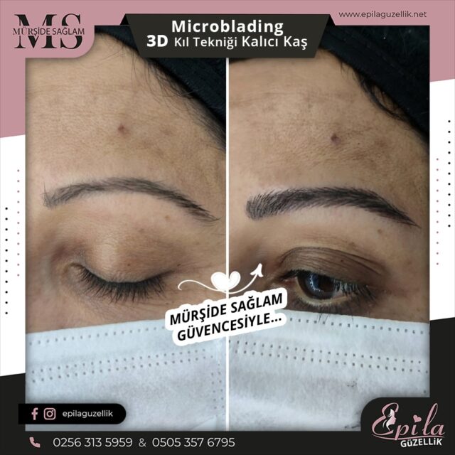 Nazilli - Microblading 3D Kıl Tekniği Kalıcı Kaş Kontürü