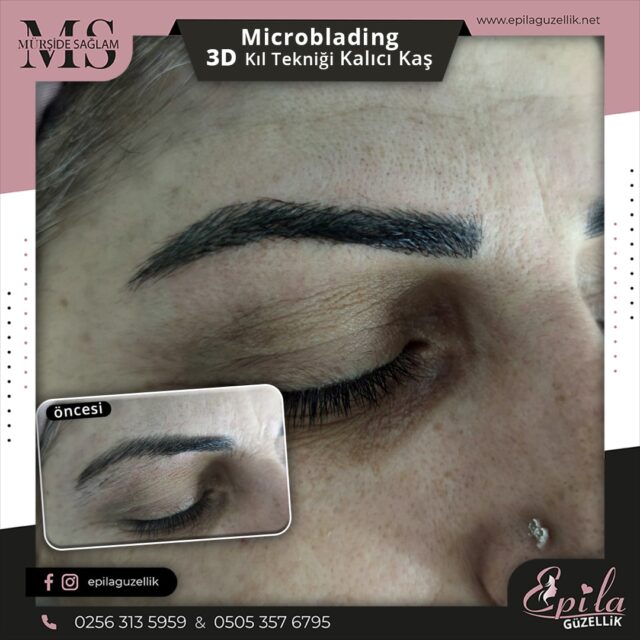 Nazilli - Microblading 3D Kıl Tekniği Kalıcı Kaş Kontürü