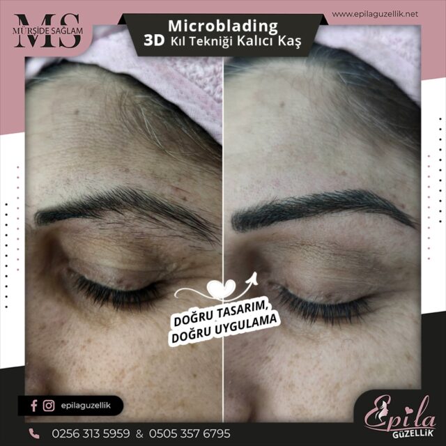 Nazilli - Microblading 3D Kıl Tekniği Kalıcı Kaş Kontürü