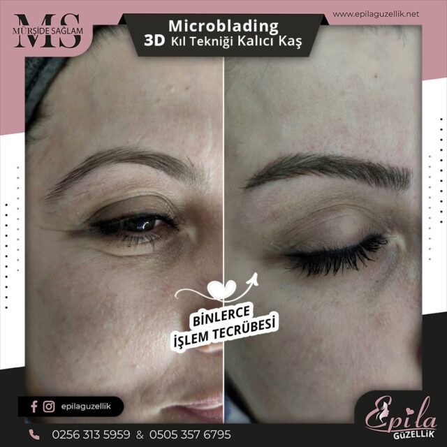 Nazilli - Microblading 3D Kıl Tekniği Kalıcı Kaş Kontürü