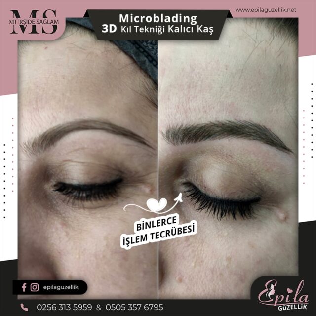 Nazilli - Microblading 3D Kıl Tekniği Kalıcı Kaş Kontürü