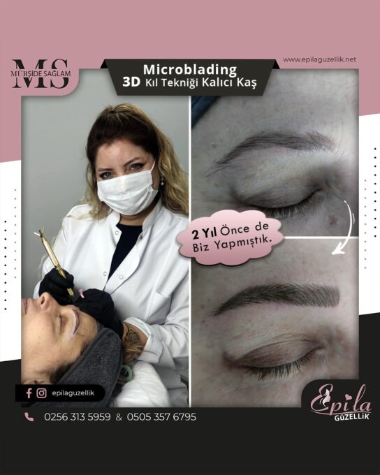 Nazilli - Microblading 3D Kıl Tekniği Kalıcı Kaş Kontürü