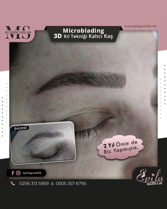 Nazilli - Microblading 3D Kıl Tekniği Kalıcı Kaş Kontürü