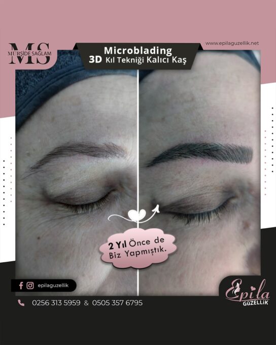 Nazilli - Microblading 3D Kıl Tekniği Kalıcı Kaş Kontürü