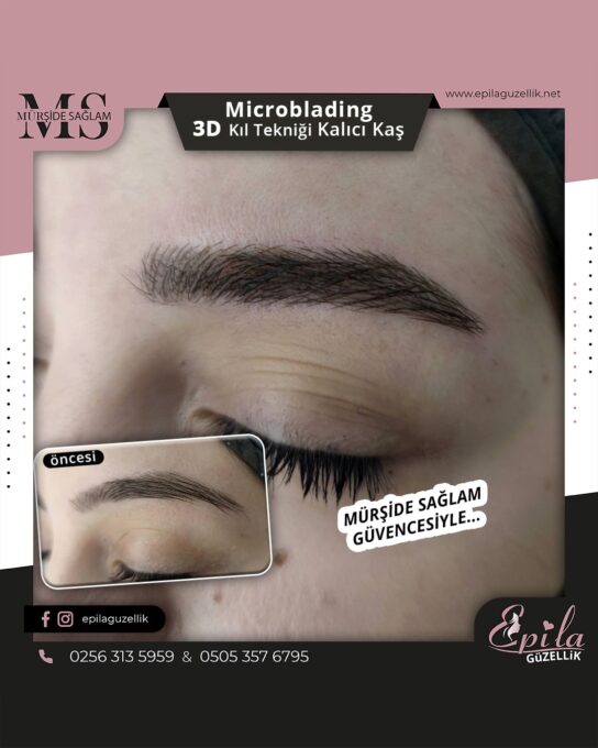 Nazilli - Microblading 3D Kıl Tekniği Kalıcı Kaş Kontürü