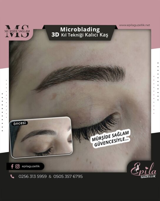 Nazilli - Microblading 3D Kıl Tekniği Kalıcı Kaş Kontürü