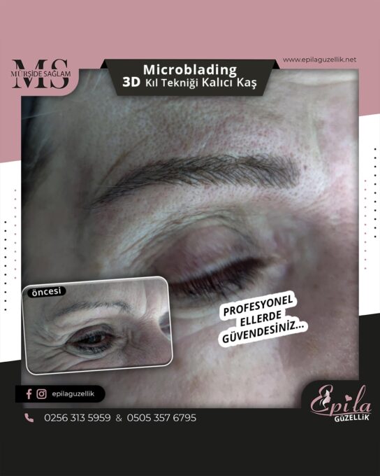 Nazilli - Microblading 3D Kıl Tekniği Kalıcı Kaş Kontürü