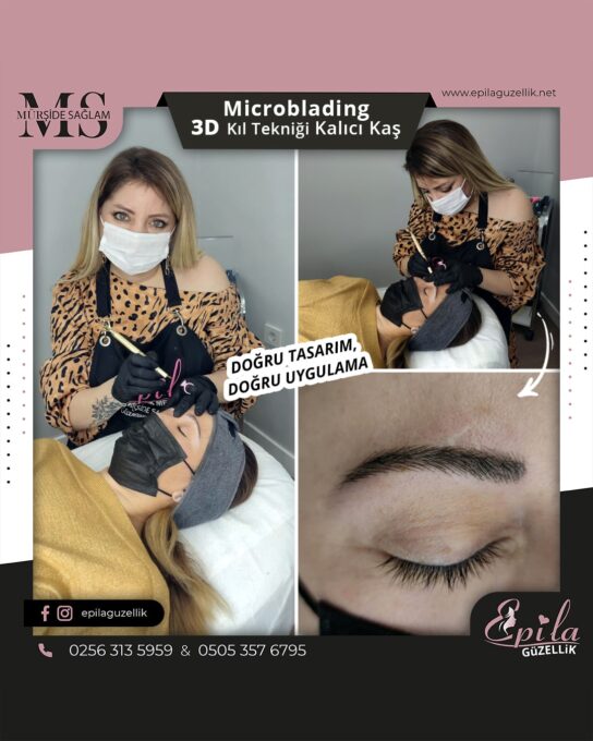 Nazilli - Microblading 3D Kıl Tekniği Kalıcı Kaş Kontürü