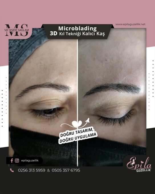 Nazilli - Microblading 3D Kıl Tekniği Kalıcı Kaş Kontürü