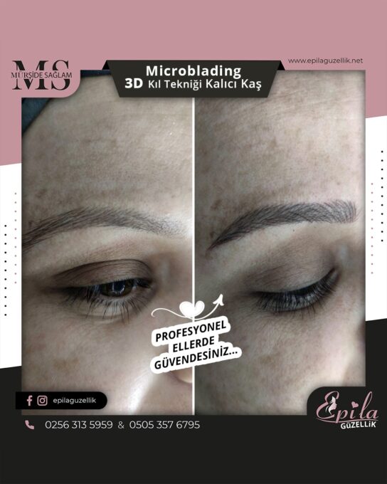 Nazilli - Microblading 3D Kıl Tekniği Kalıcı Kaş Kontürü