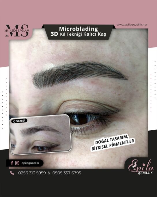 Nazilli - Microblading 3D Kıl Tekniği Kalıcı Kaş Kontürü