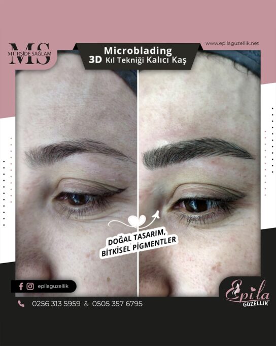 Nazilli - Microblading 3D Kıl Tekniği Kalıcı Kaş Kontürü