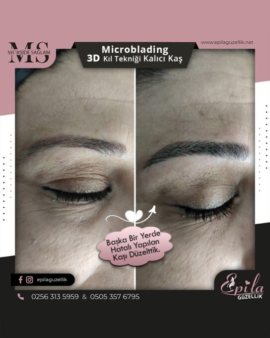 Nazilli - Microblading 3D Kıl Tekniği Kalıcı Kaş Kontürü