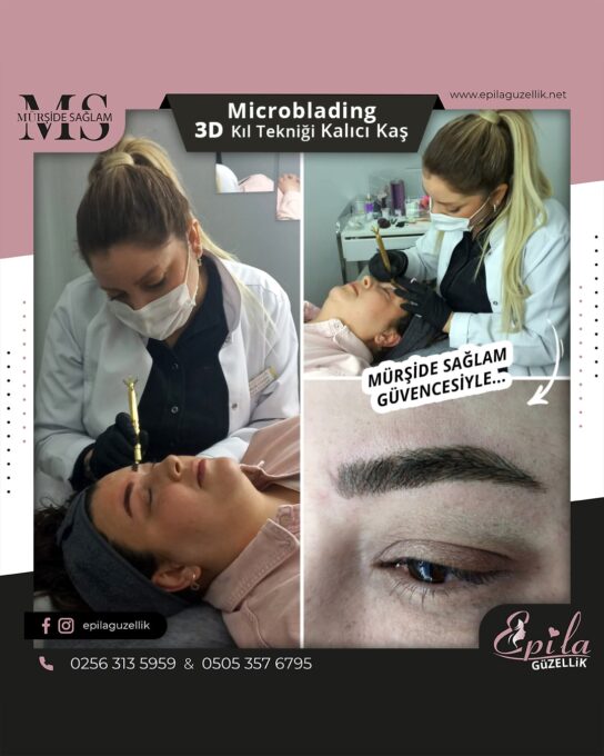 Nazilli - Microblading 3D Kıl Tekniği Kalıcı Kaş Kontürü