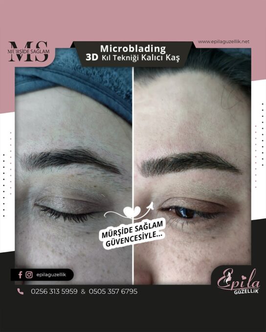 Nazilli - Microblading 3D Kıl Tekniği Kalıcı Kaş Kontürü