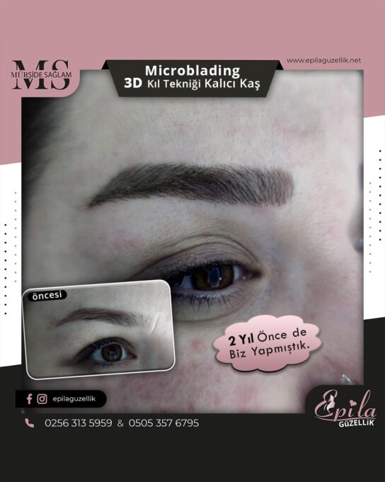 Nazilli - Microblading 3D Kıl Tekniği Kalıcı Kaş Kontürü