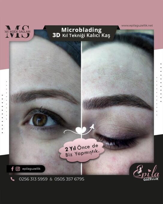 Nazilli - Microblading 3D Kıl Tekniği Kalıcı Kaş Kontürü