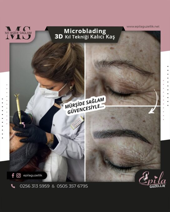 Nazilli - Microblading 3D Kıl Tekniği Kalıcı Kaş Kontürü