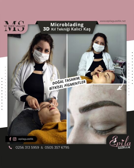 Nazilli - Microblading 3D Kıl Tekniği Kalıcı Kaş Kontürü