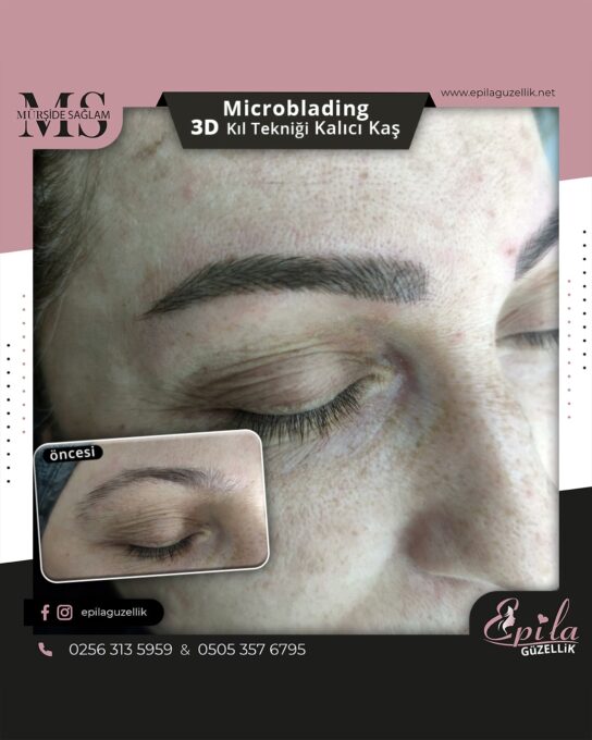 Nazilli - Microblading 3D Kıl Tekniği Kalıcı Kaş Kontürü