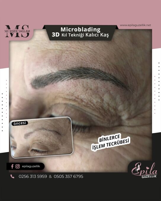 Nazilli - Microblading 3D Kıl Tekniği Kalıcı Kaş Kontürü