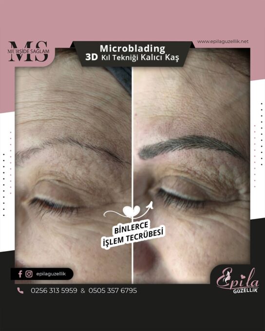 Nazilli - Microblading 3D Kıl Tekniği Kalıcı Kaş Kontürü