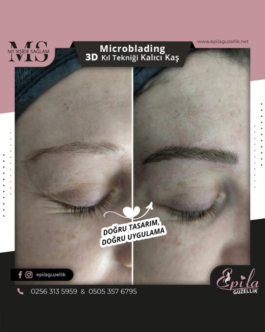 Nazilli - Microblading 3D Kıl Tekniği Kalıcı Kaş Kontürü