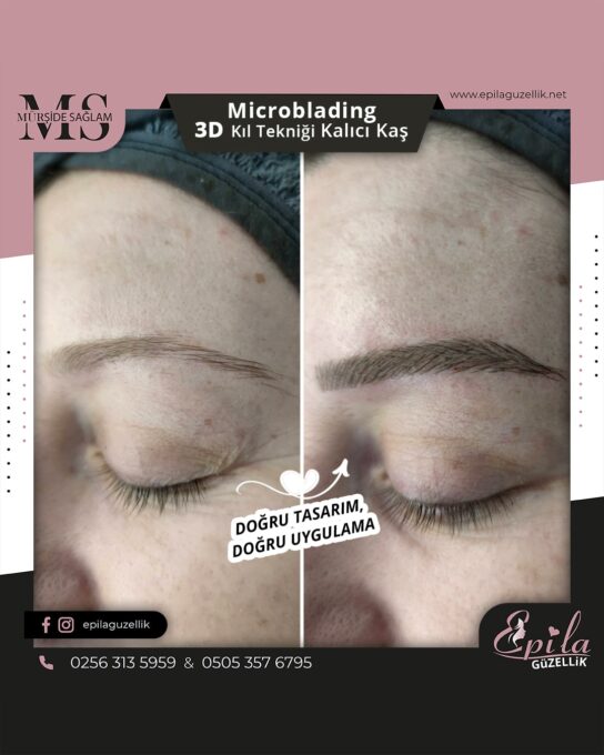 Nazilli - Microblading 3D Kıl Tekniği Kalıcı Kaş Kontürü