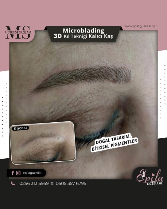 Nazilli - Microblading 3D Kıl Tekniği Kalıcı Kaş Kontürü