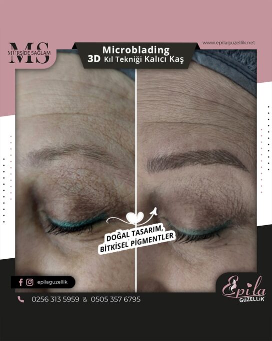 Nazilli - Microblading 3D Kıl Tekniği Kalıcı Kaş Kontürü