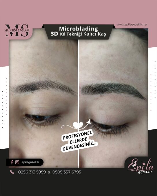 Nazilli - Microblading 3D Kıl Tekniği Kalıcı Kaş Kontürü