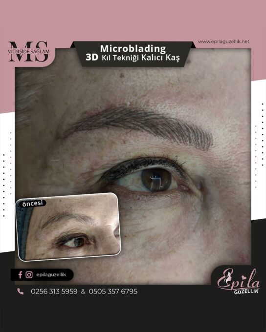 Nazilli - Microblading 3D Kıl Tekniği Kalıcı Kaş Kontürü