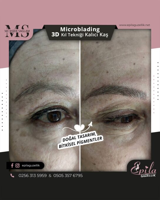 Nazilli - Microblading 3D Kıl Tekniği Kalıcı Kaş Kontürü