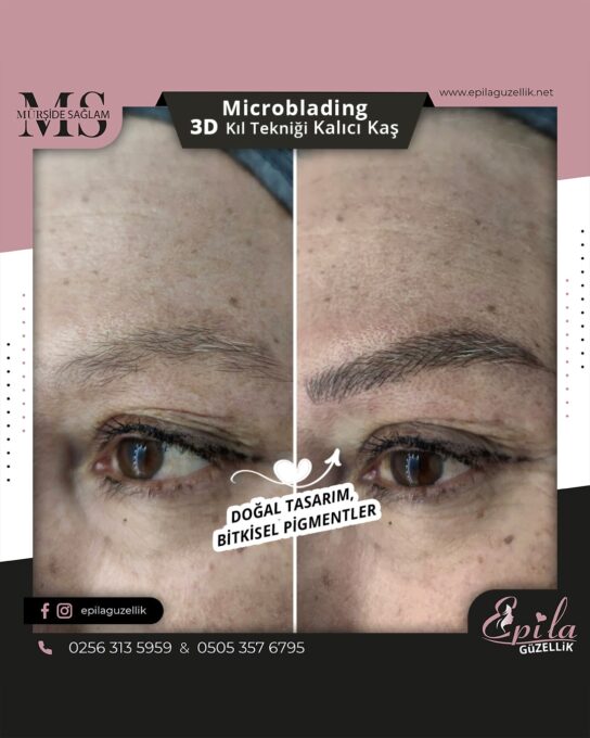 Nazilli - Microblading 3D Kıl Tekniği Kalıcı Kaş Kontürü