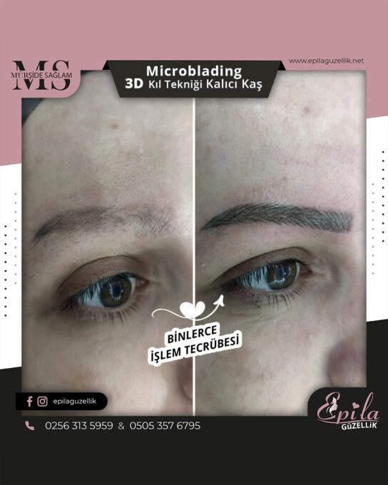 Nazilli - Microblading 3D Kıl Tekniği Kalıcı Kaş Kontürü