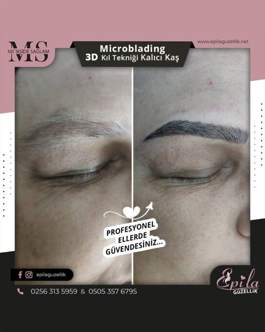 Nazilli - Microblading 3D Kıl Tekniği Kalıcı Kaş Kontürü