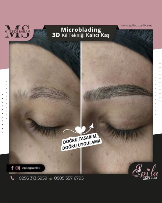 Nazilli - Microblading 3D Kıl Tekniği Kalıcı Kaş Kontürü