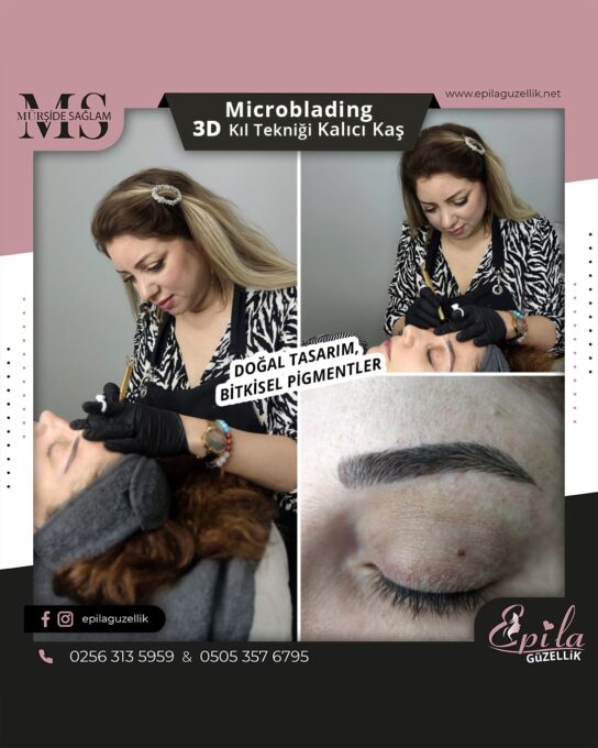 Nazilli - Microblading 3D Kıl Tekniği Kalıcı Kaş Kontürü