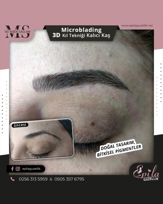 Nazilli - Microblading 3D Kıl Tekniği Kalıcı Kaş Kontürü