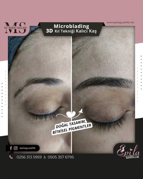 Nazilli - Microblading 3D Kıl Tekniği Kalıcı Kaş Kontürü