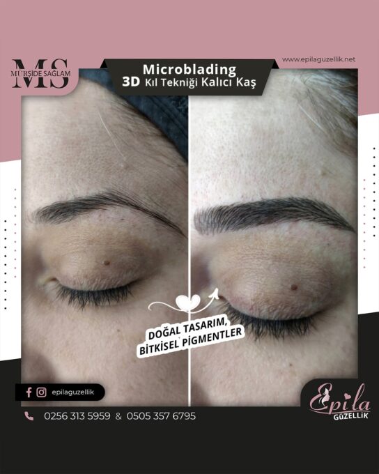 Nazilli - Microblading 3D Kıl Tekniği Kalıcı Kaş Kontürü