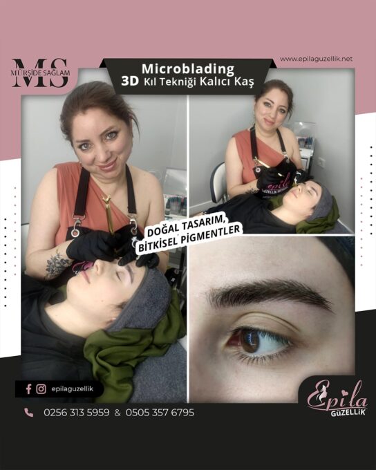 Nazilli - Microblading 3D Kıl Tekniği Kalıcı Kaş Kontürü