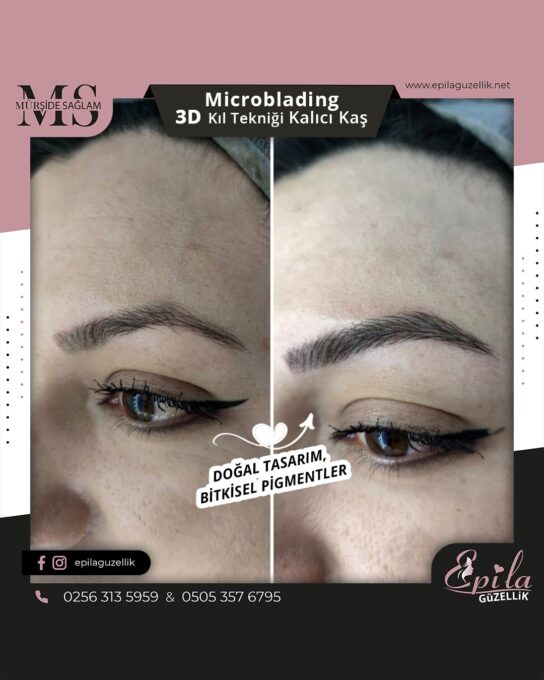 Nazilli - Microblading 3D Kıl Tekniği Kalıcı Kaş Kontürü