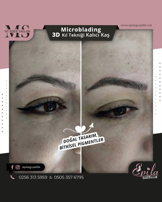 Nazilli - Microblading 3D Kıl Tekniği Kalıcı Kaş Kontürü