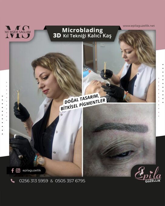 Nazilli - Microblading 3D Kıl Tekniği Kalıcı Kaş Kontürü