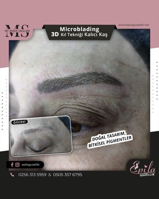 Nazilli - Microblading 3D Kıl Tekniği Kalıcı Kaş Kontürü