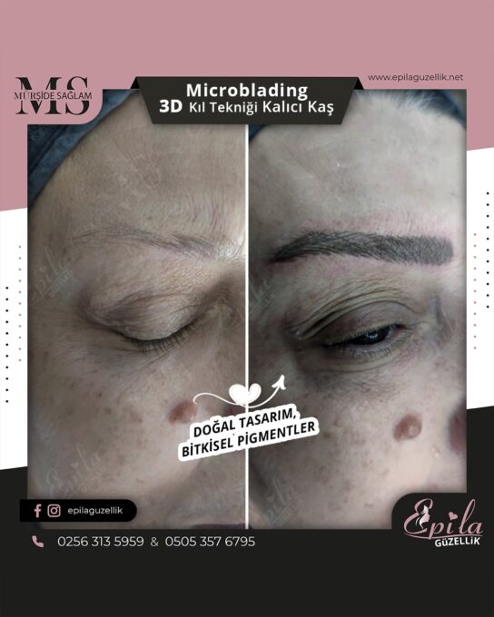 Nazilli - Microblading 3D Kıl Tekniği Kalıcı Kaş Kontürü